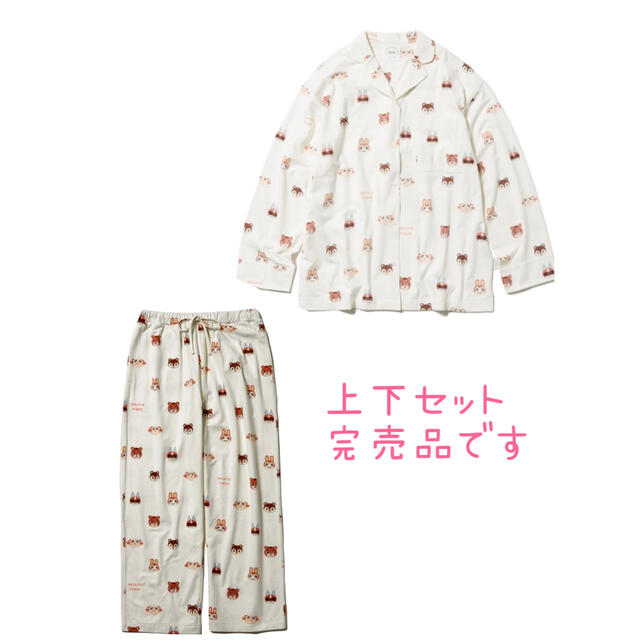 ジェラートピケ あつ森コラボ シャツ×ロングパンツ-
