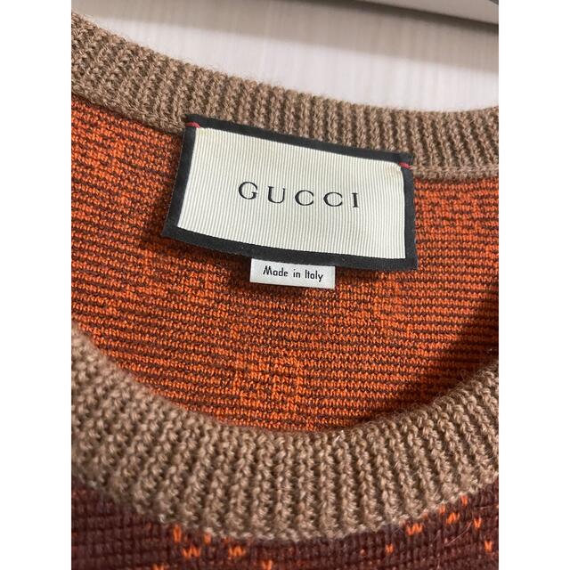 Gucci(グッチ)の【底値】GUCCI グッチ　GGデザインニット メンズのトップス(ニット/セーター)の商品写真