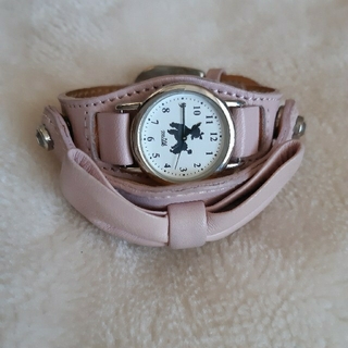 MILK　ミルク　リボンブレスレット　腕時計　ピンク　プードル