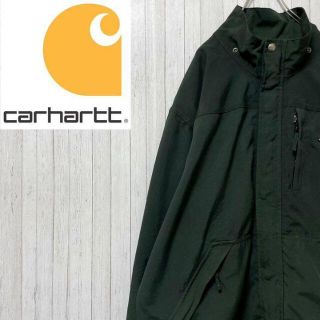 カーハート(carhartt)のカーハート　ナイロンジャケット　グリーン　ジップアップ　アウトレット　Ｌ(ナイロンジャケット)