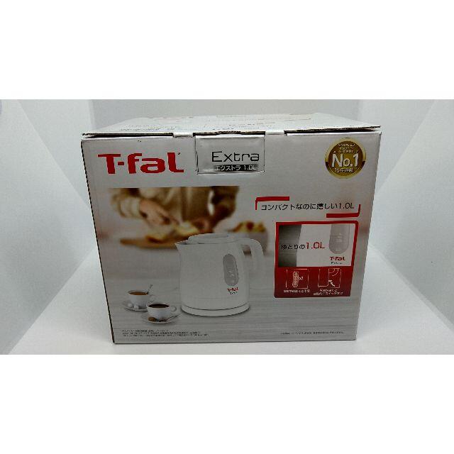 T-fal(ティファール)の【新品】ティファール 電気ケトル(1．0L) エクストラ ホワイト KO17JP インテリア/住まい/日用品のキッチン/食器(調理道具/製菓道具)の商品写真