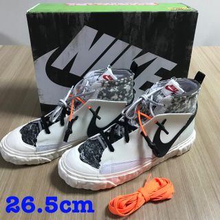 ナイキ(NIKE)の新品★NIKEナイキ ブレーザー MID x レディメイド ホワイト 26.5(スニーカー)