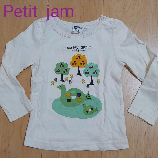 Petit jam(プチジャム)の未使用　USED　UZULAND　Petit jam　３枚セット　95　女のコ キッズ/ベビー/マタニティのキッズ服女の子用(90cm~)(Tシャツ/カットソー)の商品写真