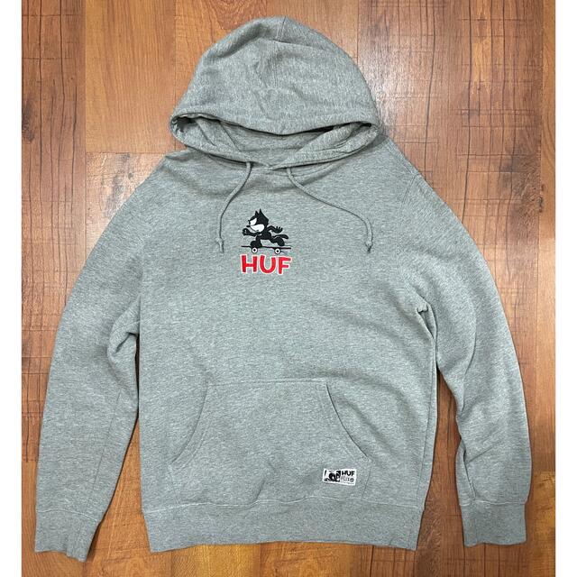 HUF(ハフ)のHUF/ハフ パーカー FELIX/フィリックス コラボ Mサイズ 灰色 メンズのトップス(パーカー)の商品写真