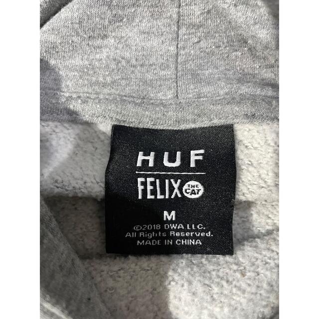 HUF(ハフ)のHUF/ハフ パーカー FELIX/フィリックス コラボ Mサイズ 灰色 メンズのトップス(パーカー)の商品写真