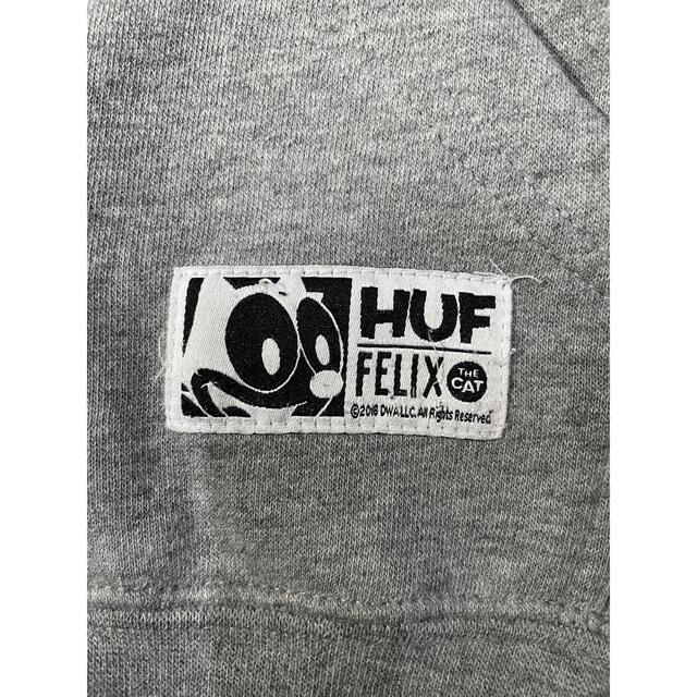 HUF(ハフ)のHUF/ハフ パーカー FELIX/フィリックス コラボ Mサイズ 灰色 メンズのトップス(パーカー)の商品写真