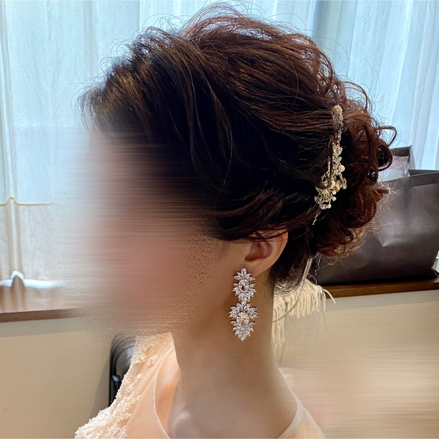 値下げ！【美品】Brideme キュービックジルコニア ピアス レディースのアクセサリー(ピアス)の商品写真