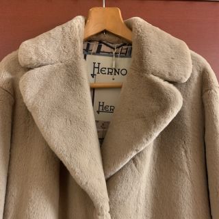 HERNO - エコファー ヘルノ ロングコートの通販 by haru|ヘルノ