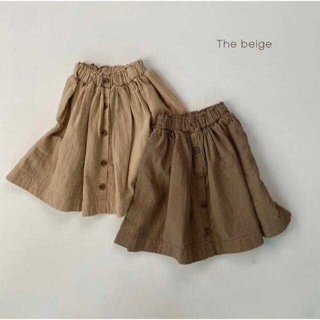 The beige ボタンスカート 韓国子供服の通販 by ♡♡♡｜ラクマ