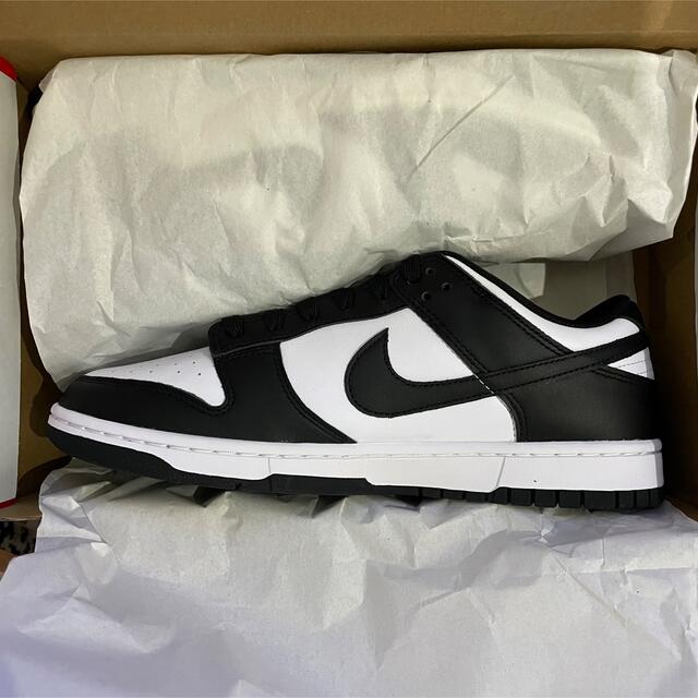 NIKE DUNK LOW RETRO WHITE BLACK 27cm