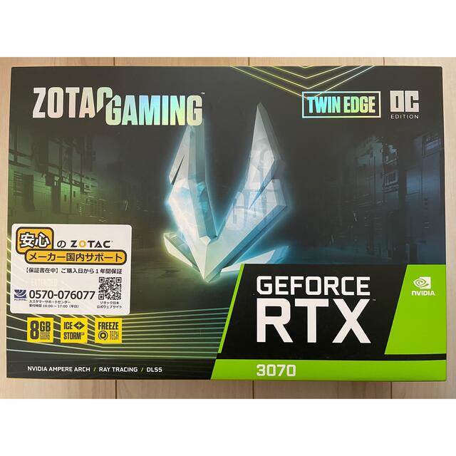 スマホ/家電/カメラZOTAC GAMING GeForce RTX 3070 Twin Edge