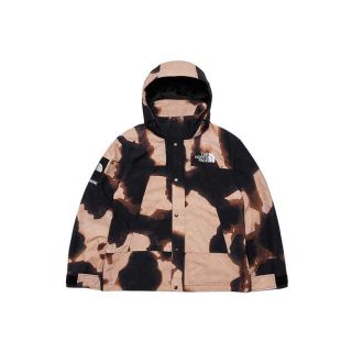 シュプリーム(Supreme)のBleached Denim Print Mountain Jacket 黒(マウンテンパーカー)