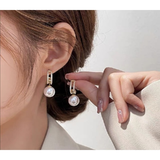 天然ダイヤモンド付きパールピアス4way | comonuevo.com.co