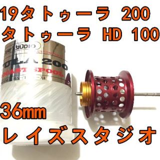 ダイワ(DAIWA)のレイズスタジオ 19タトゥーラ 200 HD 100 フィネススプール レッド(リール)