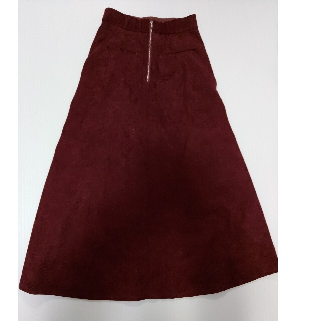 JEANASIS(ジーナシス)のJEANASiS ジーナシス　ヌバックライク切替スカート M ブラウン レディースのスカート(ロングスカート)の商品写真