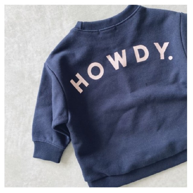 【新品・未使用】howdy Back label sweat（ブラック）