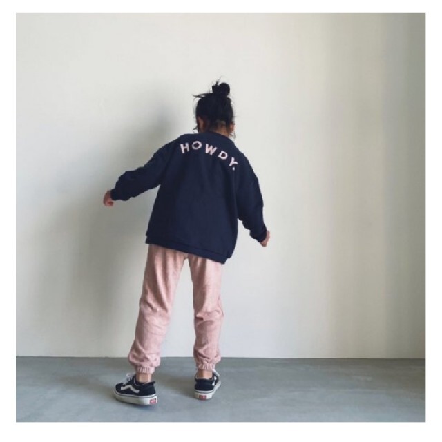 【新品・未使用】howdy Back label sweat（ブラック）