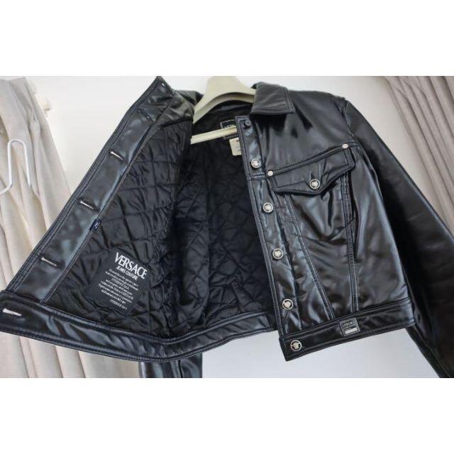VERSACE - ヴェルサーチジーンズクチュール レザージャケット サイズS