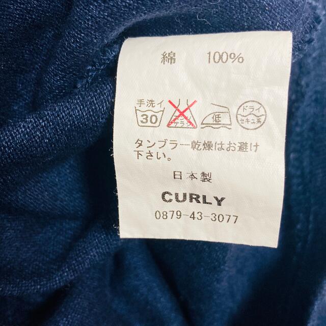 Curly Collection(カーリーコレクション)のCURLY (カーリー)  シャツ　ネイビー　1 メンズのトップス(シャツ)の商品写真