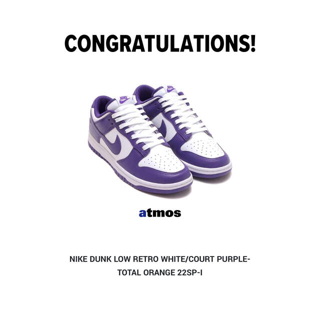 NIKE(ナイキ)のNike Dunk Low Championship Court Purple メンズの靴/シューズ(スニーカー)の商品写真