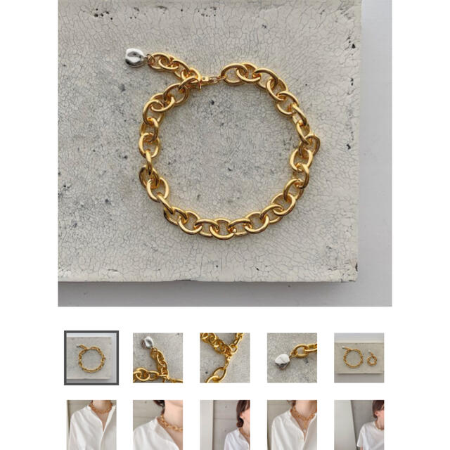 chieko + big chain necklace gold