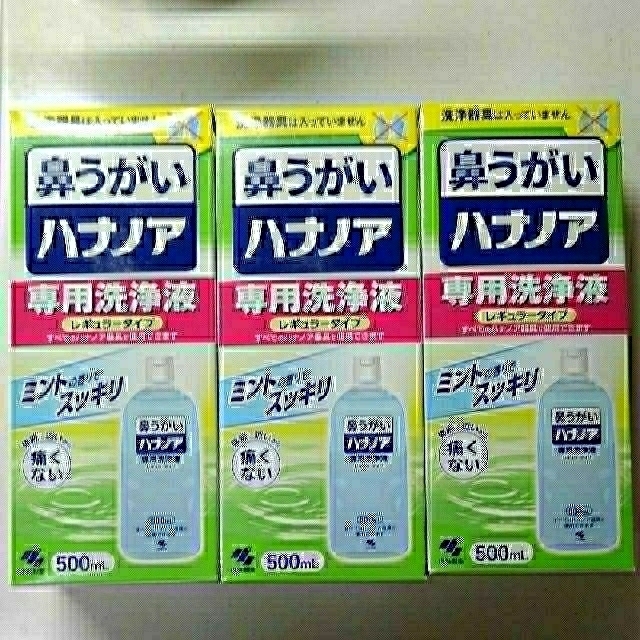 小林製薬(コバヤシセイヤク)の明日日曜まで値下げ！小林製薬 鼻うがい ハナノア専用洗浄液 500ml コスメ/美容のコスメ/美容 その他(その他)の商品写真