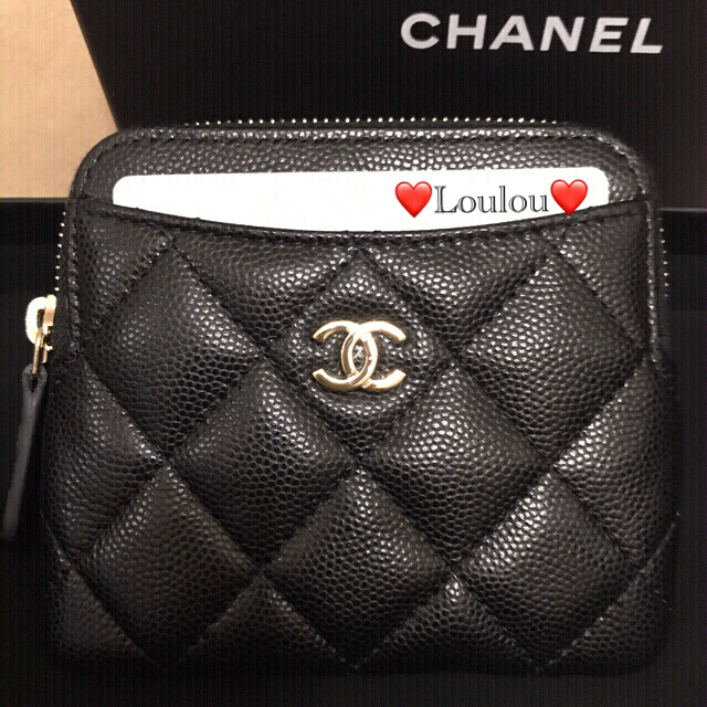 CHANELシャネル マトラッセキャビアスキンミニウォレット 新品未使用