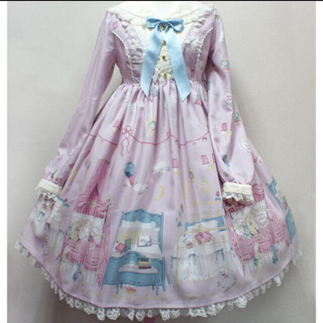 ベルギー製 再値下Angelic Pretty Daydream Bedワンピース今井キラ