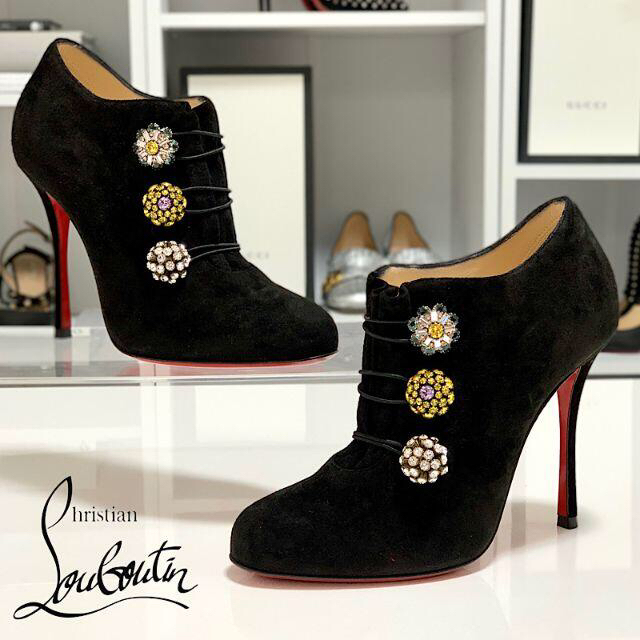 日本限定 靴2点セット - Louboutin Christian 3651 ショートブーツ