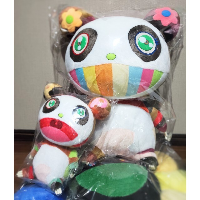 未開封】 親パンダ&子パンダ ぬいぐるみ Plush 村上隆 カイカイキキ