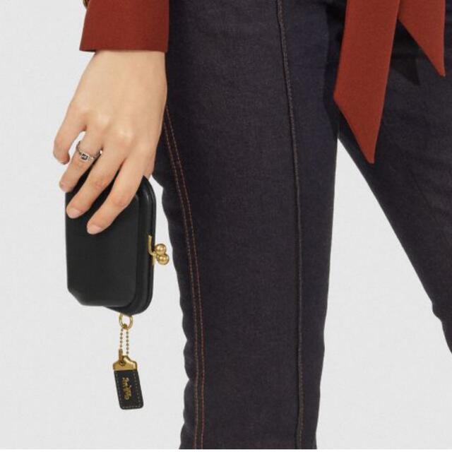 COACH - COACH コーチ キスロック コインケース がま口 財布 黒の通販