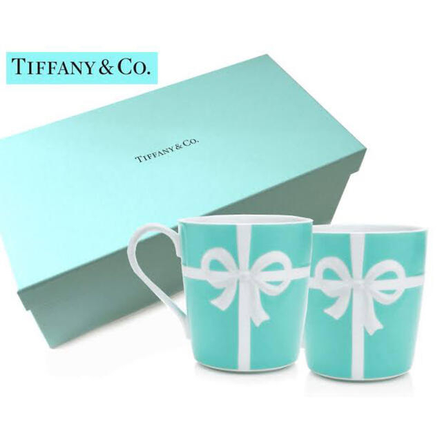 Tiffany & Co.(ティファニー)のティファニー　ペアマグカップ　ブルーボックス インテリア/住まい/日用品のキッチン/食器(グラス/カップ)の商品写真