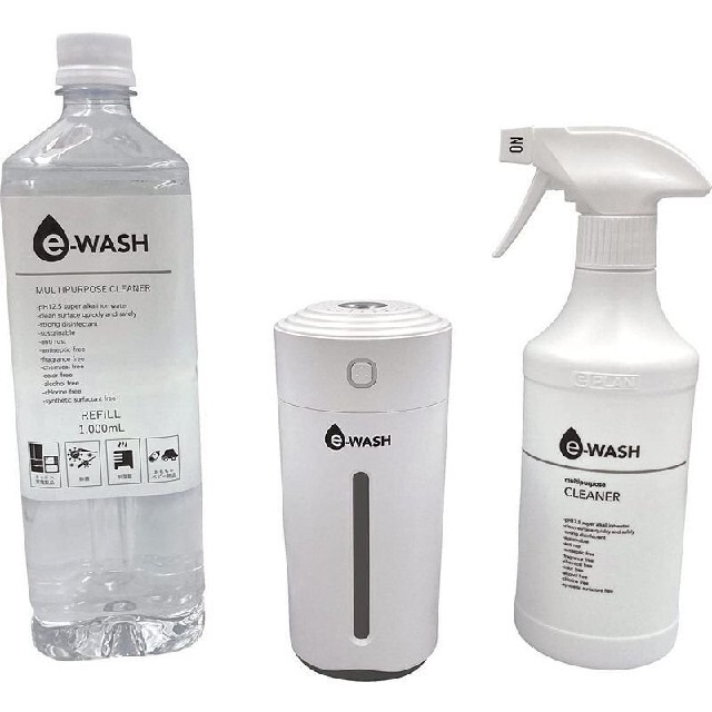 e-WASH 充電式卓上加湿器セット加湿除菌消臭アルカリイオン水安心安全！ 5