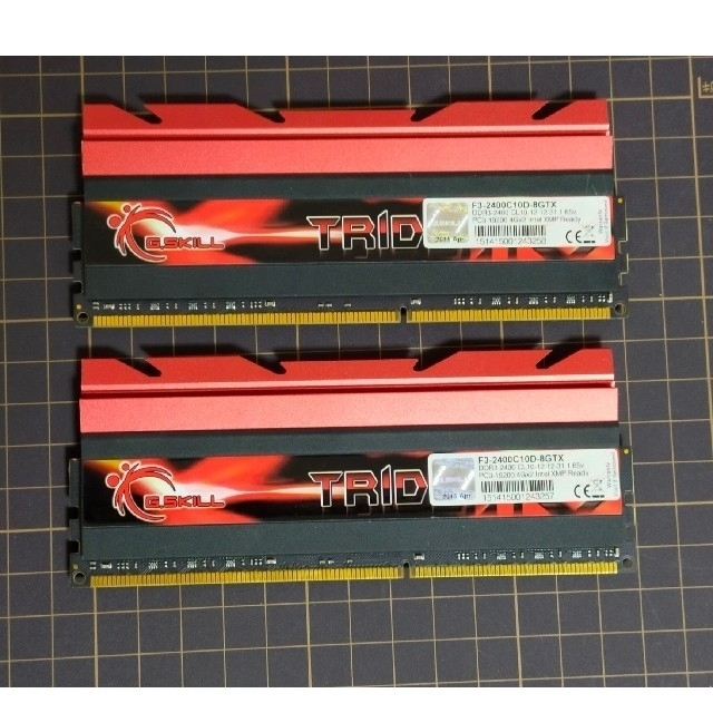 G.SKILL TridentXシリーズ DDR3メモリ 4GB x 2 スマホ/家電/カメラのPC/タブレット(PCパーツ)の商品写真