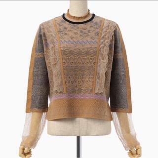マメ(mame)のmame⭐︎cocoon layered knit pullover(ニット/セーター)