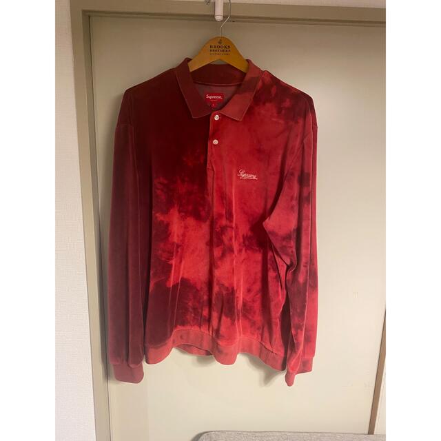 Supreme(シュプリーム)のSupreme velour l/s polo magenta メンズのトップス(ポロシャツ)の商品写真