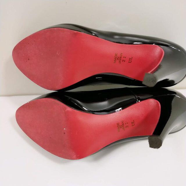 DIANA(ダイアナ)のダイアナ DIANA ヒール パンプス サイズ21㎝ 黒 エナメル  卒業式  レディースの靴/シューズ(ハイヒール/パンプス)の商品写真