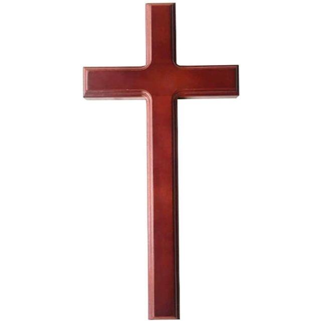 置物 十字架 クロス 木製 壁掛け キリスト オブジェ 置物 ビ その他