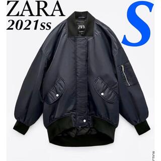 ザラ(ZARA)のZara ウォーターレペレント キルティング ボンバージャケット Sサイズ(ブルゾン)