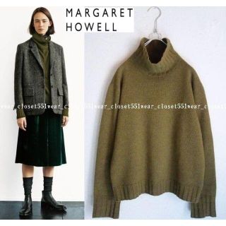 【訳あり】トップスMARGARET HOWELL - 2018美品マーガレットハウエル☆ウールカシミヤ