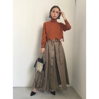 アメリヴィンテージ(Ameri VINTAGE)の【入手困難】SOPHIA 2WAY TRENCH SKIRT！(ロングスカート)