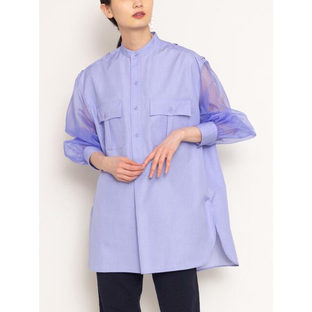 新品 HYKE ハイク GROSGRAIN SHIRT - シャツ/ブラウス(長袖/七分)