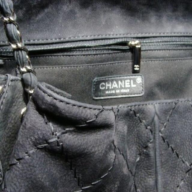 CHANEL(シャネル)のシャネルスエードマトラッセステッチレザー革CCロゴWチェーンワンショルダーバッグ メンズのバッグ(ショルダーバッグ)の商品写真