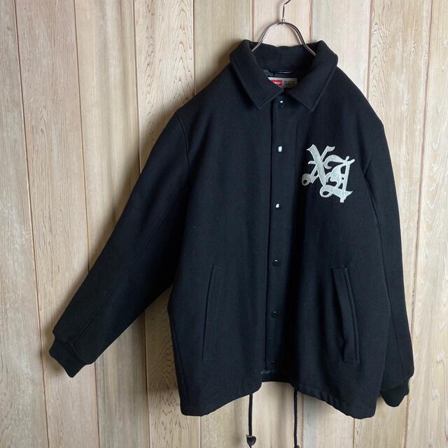 人気Lサイズ】エクストララージ☆両面ロゴ入りウールジャケット 即完売 人気Lサイズ】エクストララージ☆両面ロゴ入りウールジャケット 即完売