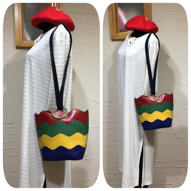 激レア 外観美品 VINTAGE OLD CELINE バケツ型ショルダーバッグ