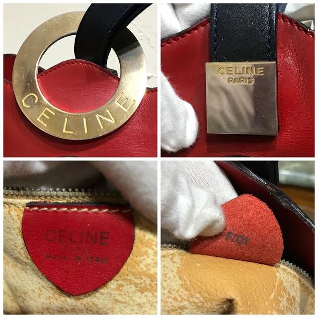 激レア 外観美品 VINTAGE OLD CELINE バケツ型ショルダーバッグ