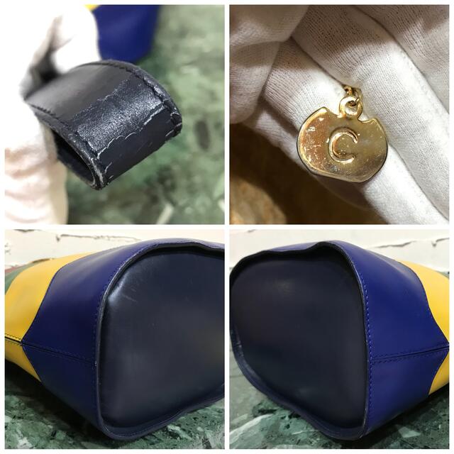 激レア 外観美品 VINTAGE OLD CELINE バケツ型ショルダーバッグ