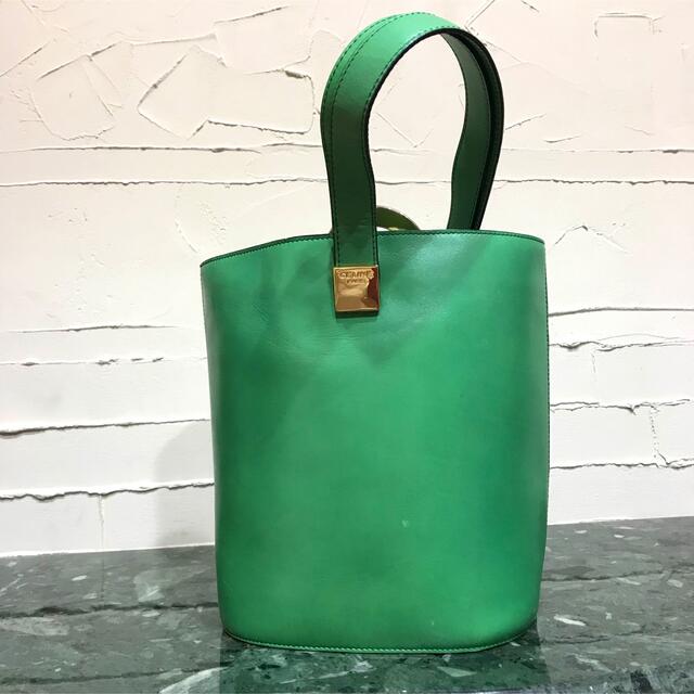 celine - 激レア 良品 VINTAGE OLD CELINE バケツ型ショルダーバッグの