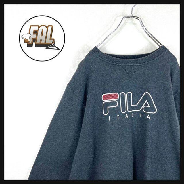 販売終了モデル FILA フィラ スウェット デカロゴ ゆるだぼ オーバーサイズ