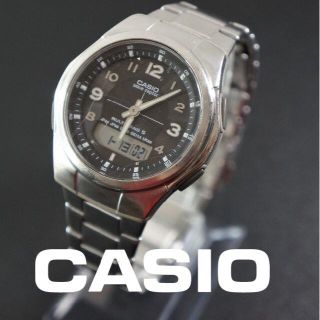 カシオ(CASIO)の【訳アリ稼働品】　CASIO　WAVECEPTER WVAーM480(腕時計(アナログ))